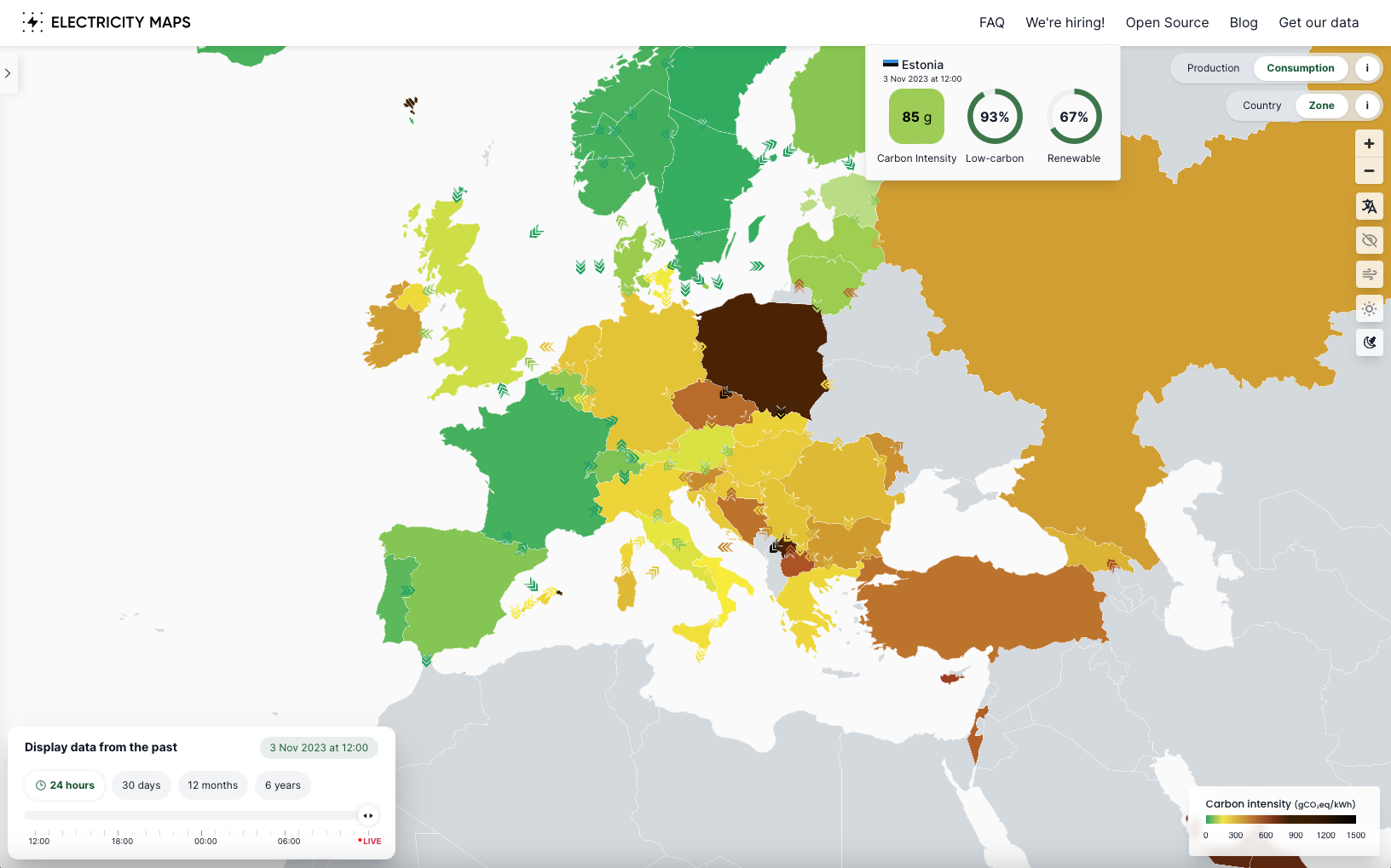 electricity maps